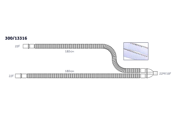 300/13316 Контур дыхательный, анестезиологический